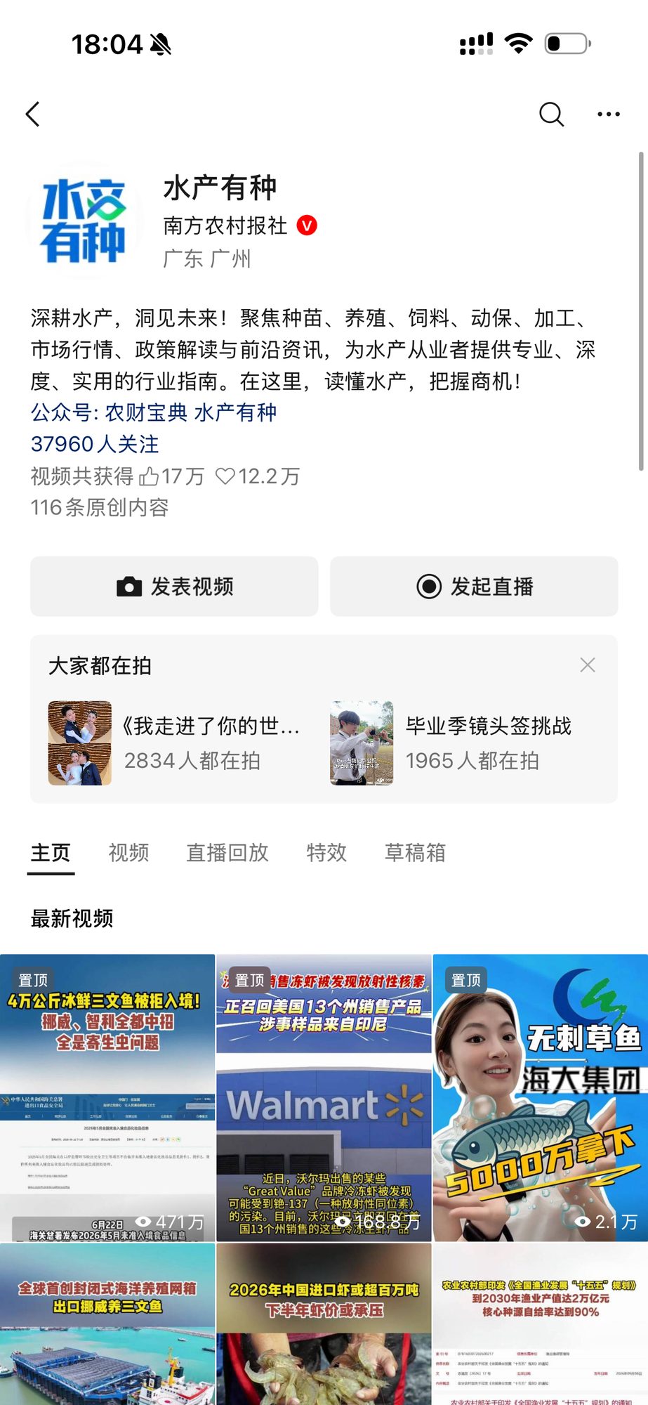 账号主页